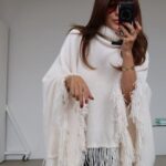 White turtle neck sweater