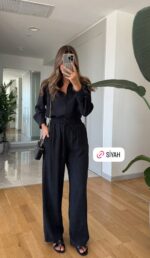 Tress pant shirt set black