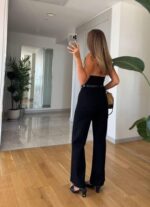 Black Denim with belt - Image 2