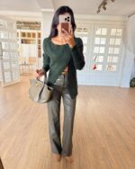 Faux leather trouser - Image 2