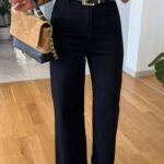 Black Denim with belt