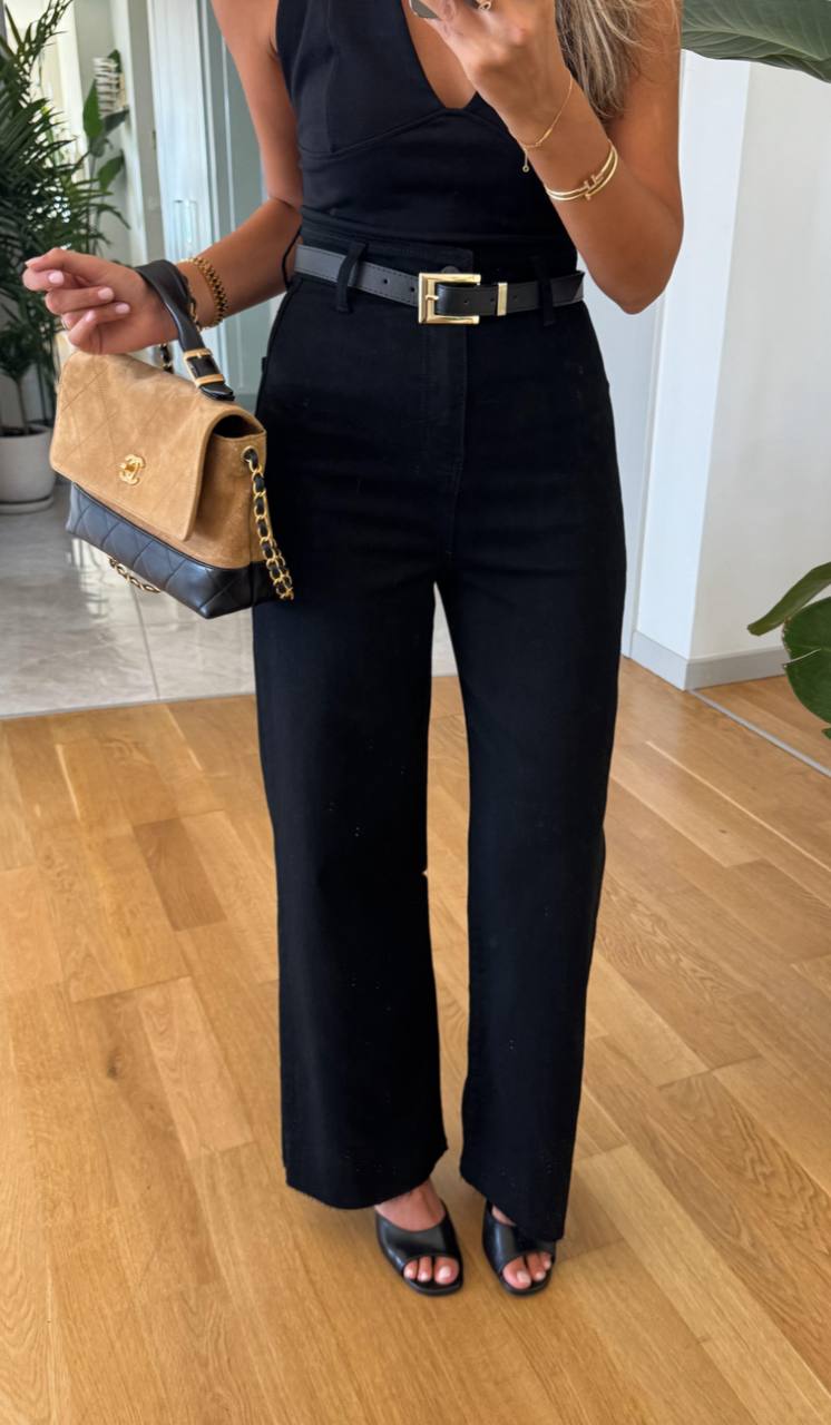 6bf82d04-8645-438d-adfa-a902e823093f Black Denim with belt - Image 1