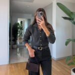 Gold buttoned cardigan