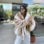 Faux fur jacket