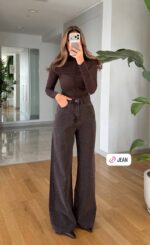 Strass brown jeans - Image 3