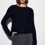 Peplum dilvin black with paillette