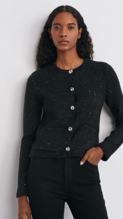 Black dilvin cardigan
