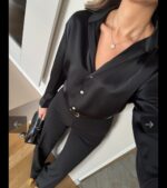 Silk black shirt