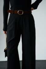 Black belted palazzo - Image 2