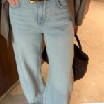 Light Wash High Waist Wide Leg Jeans