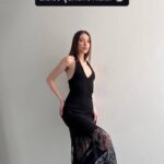 Black Lace Halter Sleeveless Maxi Dress